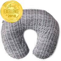 Kids N' Such Minky Nursing Pillow Cover - Best for Breastfeeding Moms - Soft Fabric Fits Snug On Infant Nursing Pillows to Aid Mothers While Breast Feeding - Nursing Pillow Slipcover - Herringbone