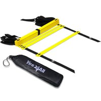 Yes4All Speed and Agility Training Ladder with Carry Bag - 8 Rung (Yellow)