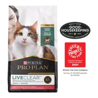 [Multiple Sizes] Purina Pro Plan Sensitive Stomach, Sensitive Skin Dry Cat Food, LIVECLEAR Sensitive Skin & Stomach Turkey & Oatmeal
