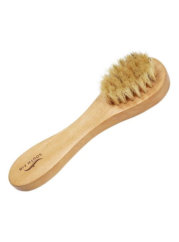 Mnycxen Natural Bristle Dry Skin Exfoliation Brush Massager Face Brush Body Brush