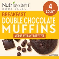 Nutrisystem Double Chocolate Breakfast Muffins, 4 Count, Delicious Pastries to Start Your Day Off Strong