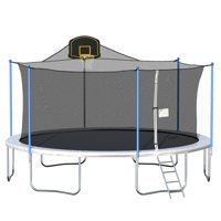 Luiryare Household Round Gymnastics Trampoline Bouncing Table with Safety Net