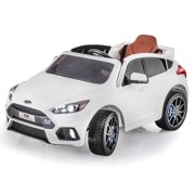 SUPERtrax Licensed Ford Focus RS Kid's Ride On Car, Battery Powered, Remote Control w/FREE MP3 Player - Frozen White