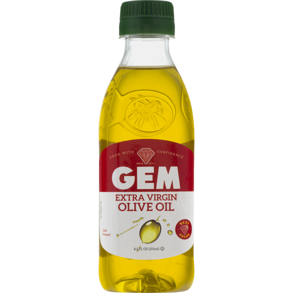 GEM Extra Virgin Olive Oil for Seasoning and Finishing, 8.5 fl oz