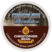 Chocolate Decadence Single Cup Coffee Regular, Christopher Bean Coffee K Cup, For Keurig Brewers ( 18 Count Box)