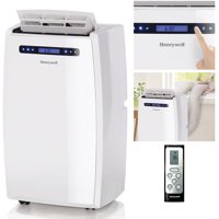 Honeywell MN Series Dual-Hose Portable Air Conditioner with Dehumidifier and Remote Control for a Room up to 700 Sq. Ft. (White)