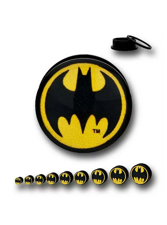 Batman Symbol Acrylic Screw Fit Plugs-2g