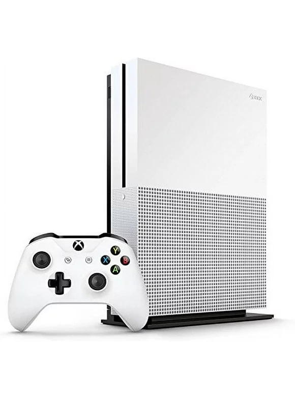 Restored Xbox One S 1TB Slim Console White with Matching Controller (Refurbished)