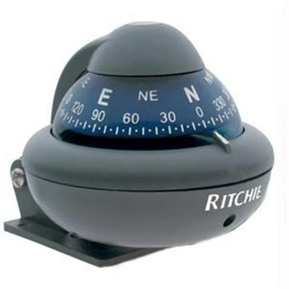 Ritchie Compass  Gray Ritchiesport (Bracket Mount) with 12 Volt Lighting