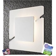 iLett 12 Watts Acrylic Wall Sconce LED Light, 2 Sided Diagonal Design, Modern and Architectural Fixture, Instant on, 960lm, 5000K - 5200K (Cool White),100V-277V