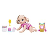 Baby Alive Baby Go Bye Bye , 30+ Phrases and Sounds (English and Spanish), Drinks, Crawls, Reacts to Sounds, ages 3+