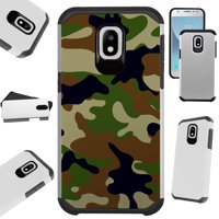 Fusion Guard Phone Case Cover For Samsung Galaxy J3 (2018) | J3 Orbit | J3 Achieve | Express Prime 3 (Green Brown Camo)