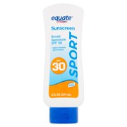 (2 pack) Equate Sport Broad Spectrum Sunscreen Lotion, SPF 30, 8 fl oz