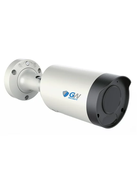 GW Security 8MP 4K (3840x2160) 2.8-12mm Varifocal Zoom Outdoor Waterproof H.265 8MP Bullet PoE IP Camera Bulit-in Microphone