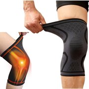 1/2Pcs Copper Knee Brace Support Compression Sleeve Guard Protection Arthritis Sports M L XL
