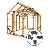 8 ft. W x 10 ft. D Custom DIY Greenhouse Kit by E-Z Frames