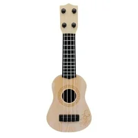 Chinatera Kids Ukulele Toy, Small Guitar Toy, String Musical Instrument (Beige)