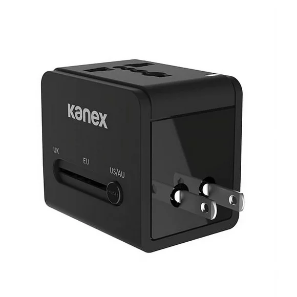 Kanex 4-in-1 International - Power adapter - 2.1 A - 2 output connectors (USB) - soft-touch black
