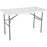Lifetime 4-foot Folding Table, Light Commercial, White Granite