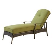 Better Homes & Gardens Providence Cushioned Wicker Outdoor Chaise Lounge - Green