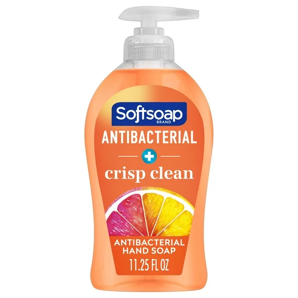Softsoap Antibacterial Liquid Hand Soap, Crisp Clean, 11.25 fl oz