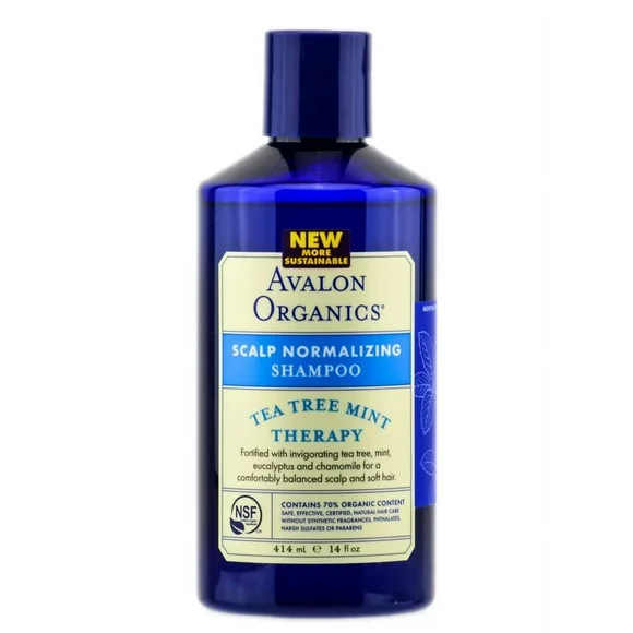 Avalon Organics Tea Tree Mint Scalp Normalizing Shampoo, 14 oz.