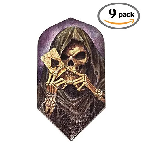 Art Attack (3 Sets) Designa Alchemy Grim Reaper Ace Card 100 Micron Extra Strong Slim Dart Flights