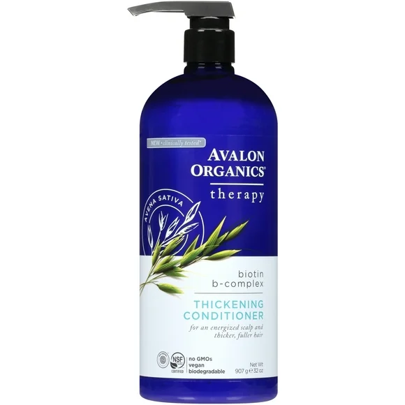 Avalon Organics Biotin B-Complex Thickening Therapy Conditioner, 32 oz