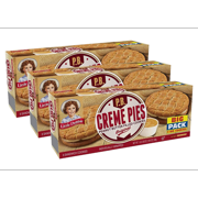 Little Debbie Peanut Butter Creme Pies, 3 Big Pack Boxes, 18 Individually Wrapped Sandwich Cookies