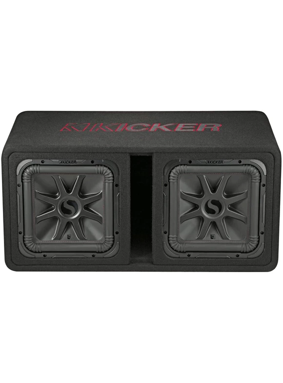 KICKER Dual 12 Inch Solo Baric 2 Ohm 1200W RMS Power Subwoofer Enclosure