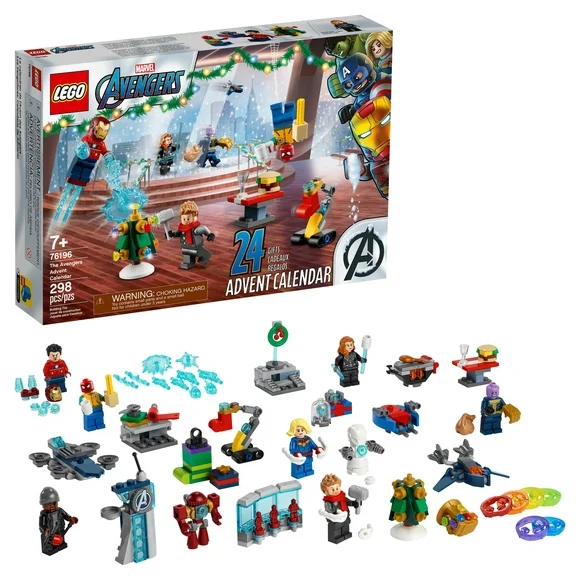 LEGO Marvel The Avengers Advent Calendar 76196 Building Toy for Fans of Super Hero Toys (298 Pieces)