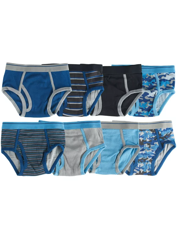 Trimfit Boys Briefs Underwear 8 Pack, Multiple Colors