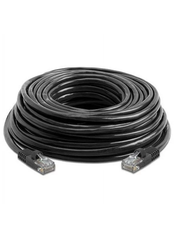 200' FT Feet Ethernet Network Patch Cat6 Cable for Xbox  PC  Modem  PS4  PS3  Router (200ft) - Black New