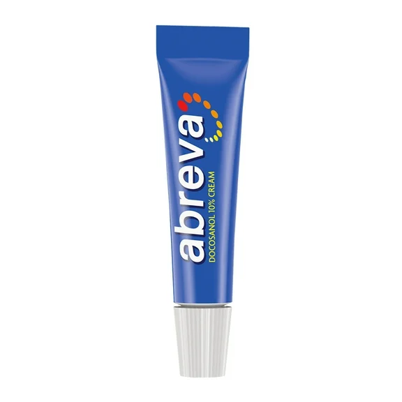 Abreva Docosanol 10 Percent Cold Sore and Fever Blister Treatment Cream Tube, 2G