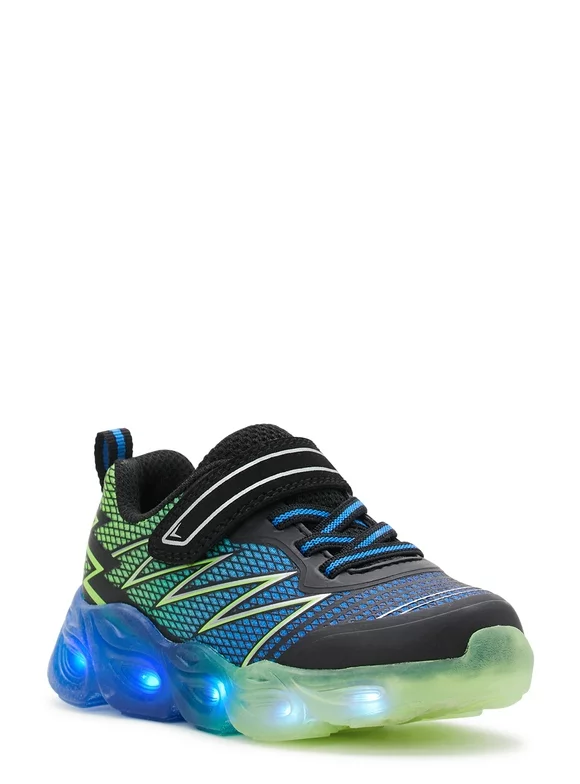 Athletic Works Toddler Boys Light-Up Athletic Sneakers, Sizes 7-12