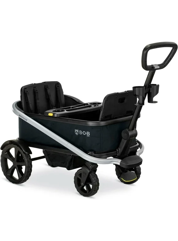 BOB Gear Renegade Foldable Stroller Wagon with 3 Seats, 5-Point Harness System, All-Terrain Tires, and Push and Pull Handle, Nightfall Wagon Only