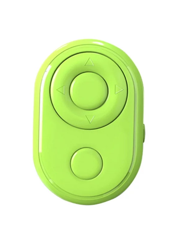 Camera Shutter Remote Control Bluetooth Wireless Selfie Button Clicker for iPhone iPad Android Smartphones and Tablets Green