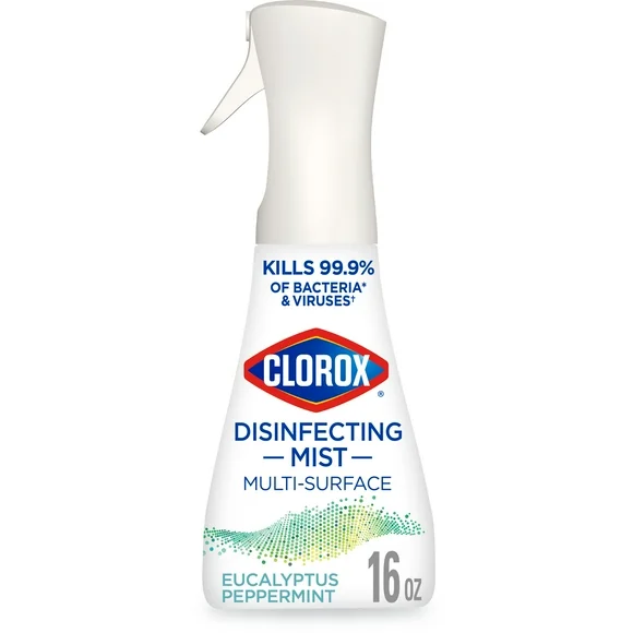 Clorox Disinfectant Mist, Multi-Surface Spray, Eucalyptus Peppermint, 16 oz