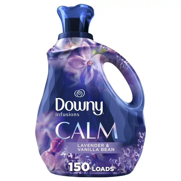 Downy Infusions Liquid Fabric Softener, Calm, Lavender & Vanilla Bean, 101 fl oz