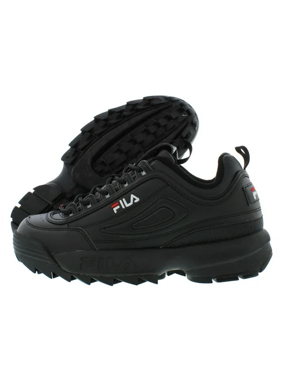 Fila Disruptor Ii Premium Boys Shoes Size 7, Color: Black