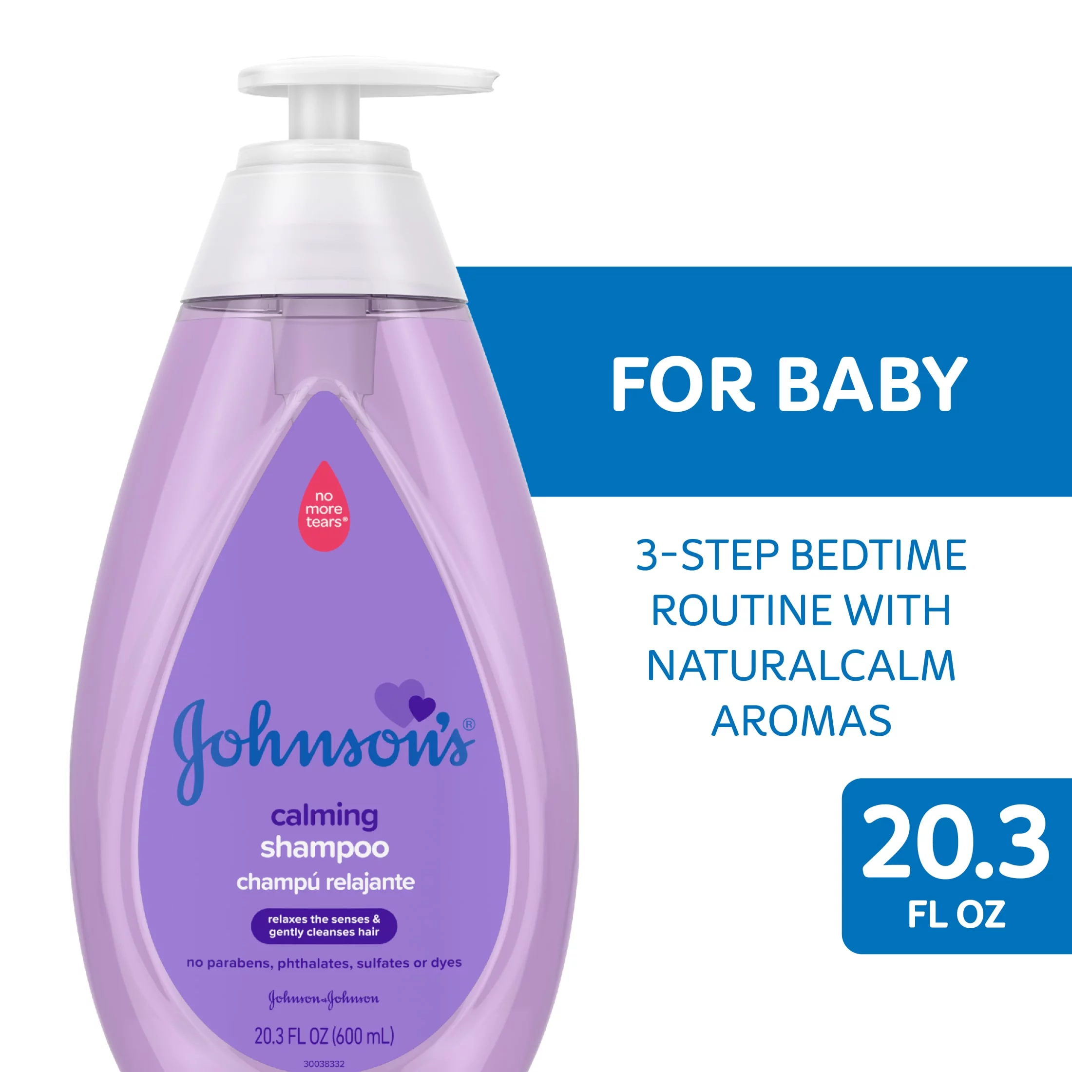 Johnson's Calming Wash Baby Shampoo and Soap with NaturalCalm Scent, 20.3 oz