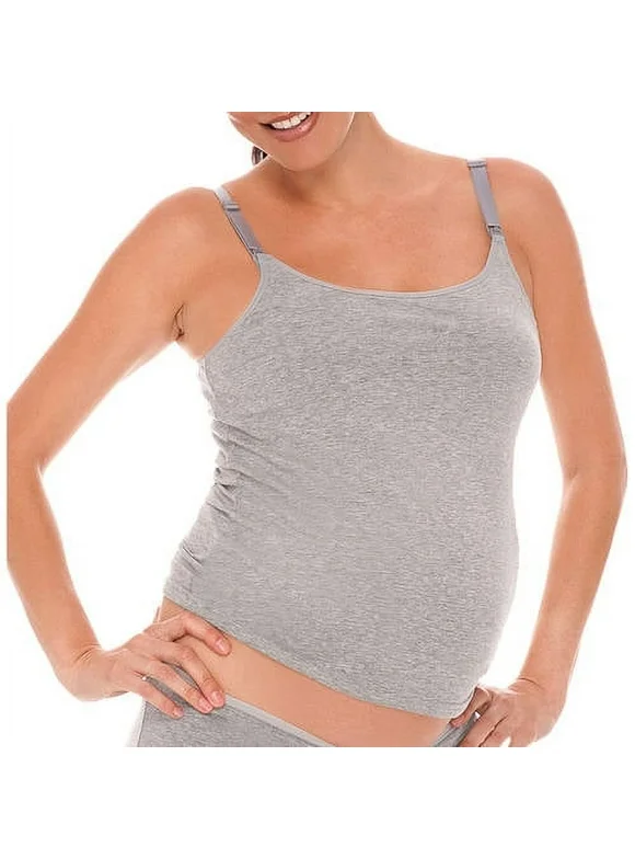 Lamaze Maternity & Nursing Cotton Spandex Snap Down Camisole , Sizes S-XL