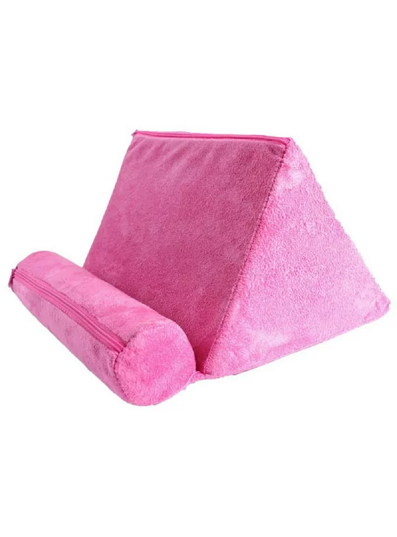 Multi-Angle Plush Microfiber Pillow Tablet Read Stand Self Standing Holder Soft Cushion Lap Rest For Phone iPad