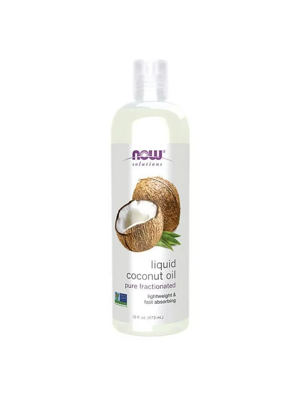 NOW Foods Pure Fractionated Liquid Coconut Oil 16 fl oz Liq