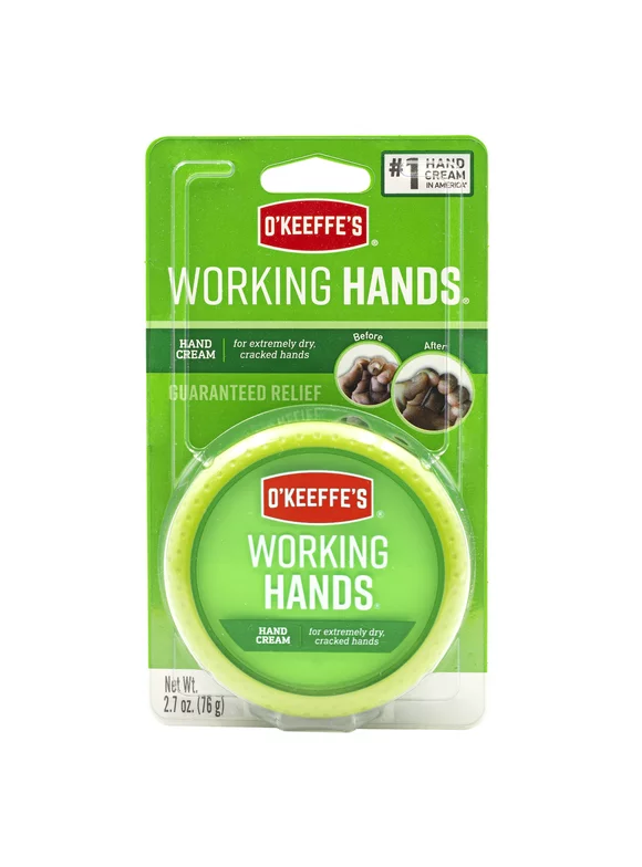 O'Keeffe's Working Hands Moisturizing Hand Cream, 2.7 oz Jar