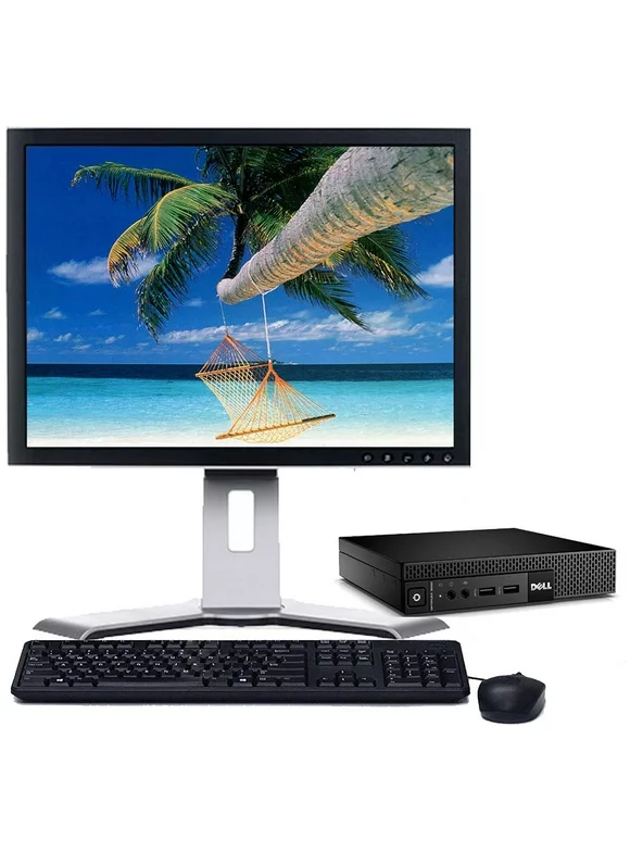 Restored Dell OptiPlex 3020 Desktop Computer Core i3 Processor 8GB Memory 500GB HD Wi-Fi DVD with a 19" LCD- PC Windows 10 (Refurbished)