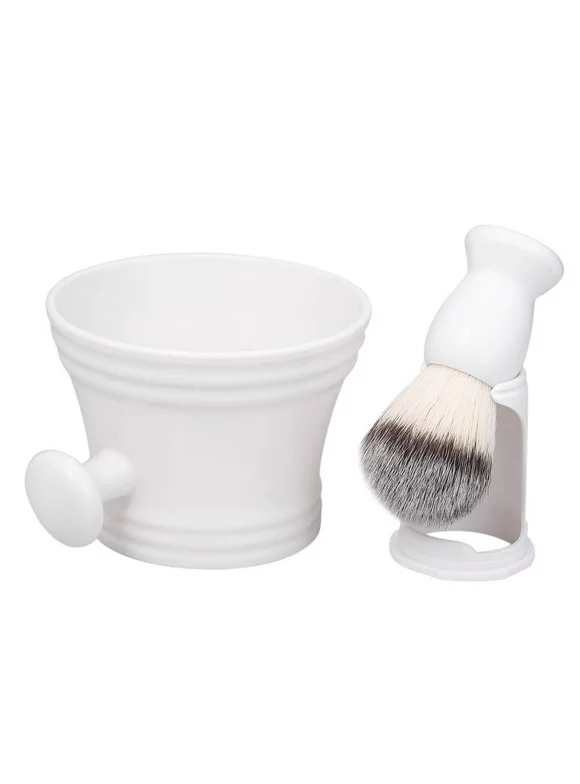 Shaving Kit for Men's Shaving Brush Holder Stand Soap Bowl Mug Hair Beard Brush