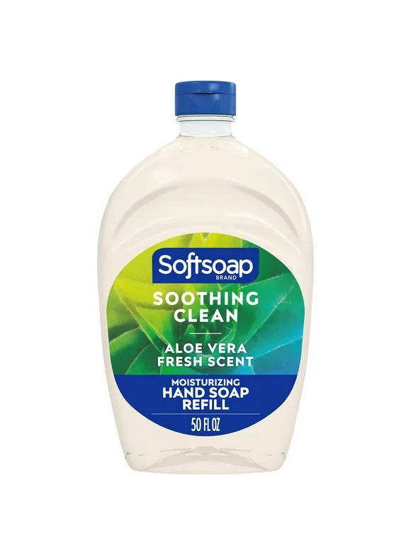 Softsoap Liquid Hand Soap Refill, Soothing Clean, Aloe Vera Fresh Scent, 50 oz