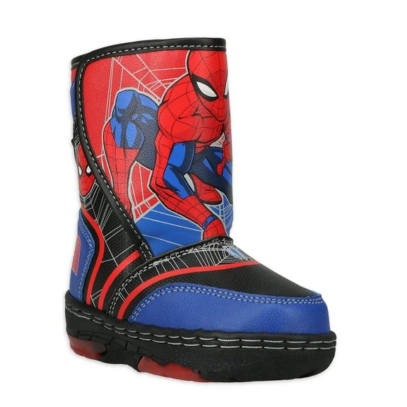 Spiderman Toddler Boys Light-Up Snow Boot, Sizes 7-12