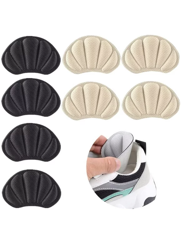 Springcorner 8 Pieces Heel Cushion Pads for Shoes, Heel Guards for Shoes,Mesh Insert Heel Liners Pads Boots,Sneaker,Improve Shoe Fit